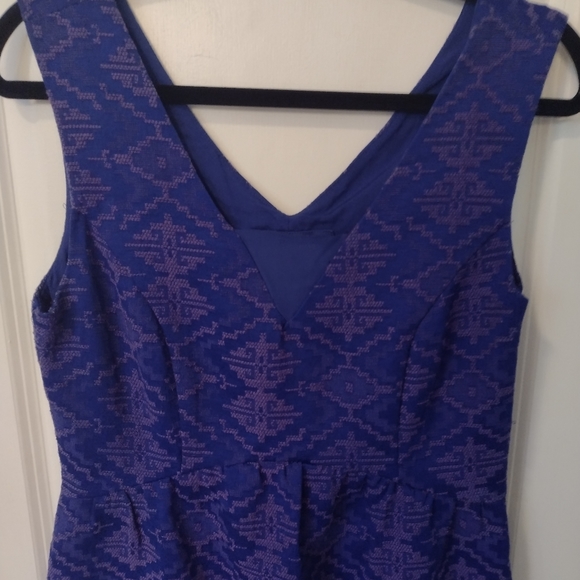 Maeve by Anthropologie Averie Dress Size 6 Blue Purple - Picture 2 of 8
